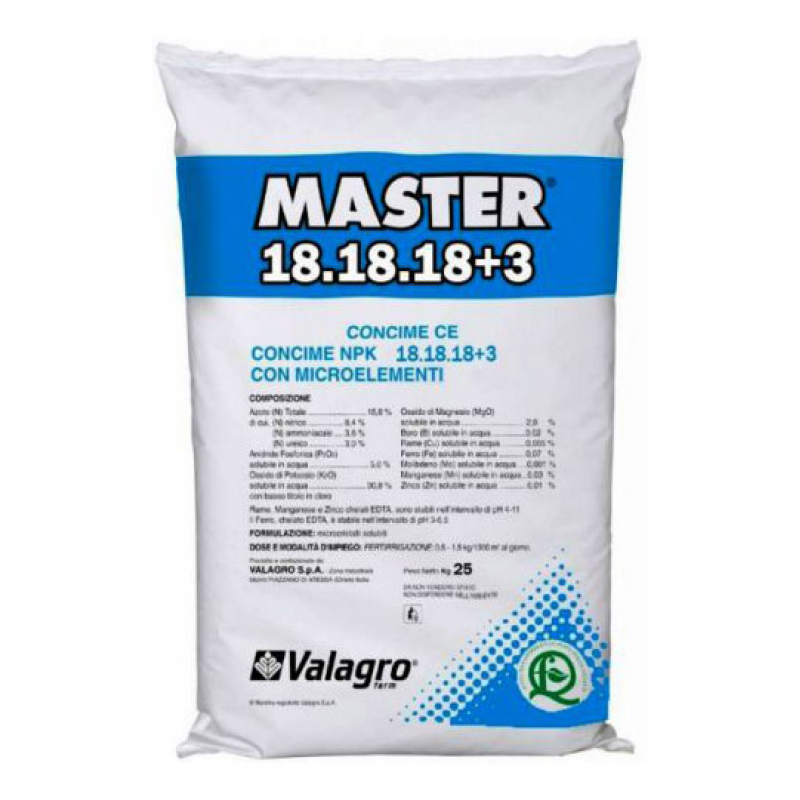Master (Майстер) 18.18.18+3 25 кг Valagro